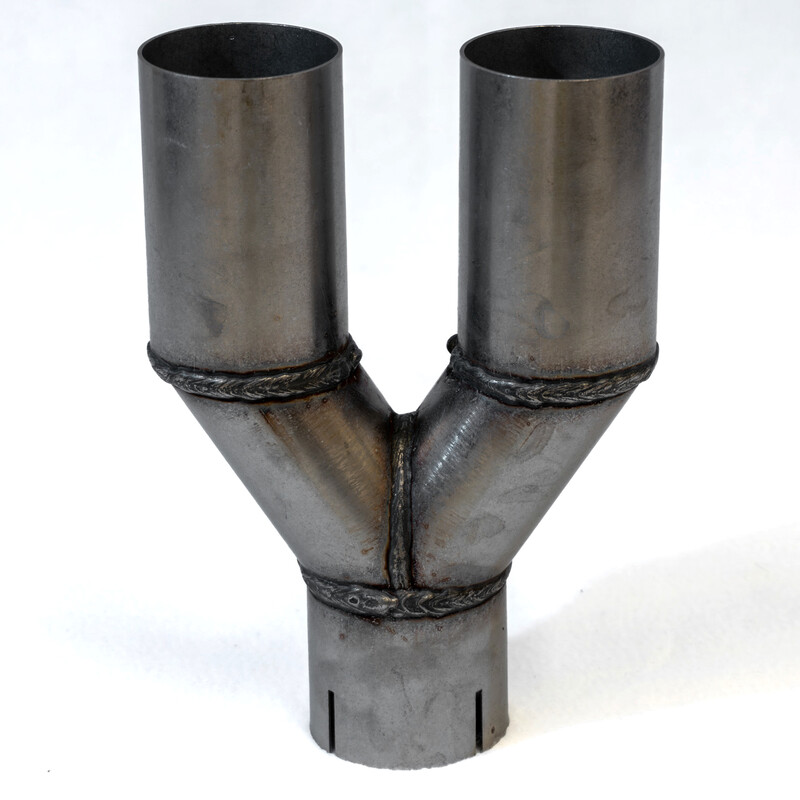 Tubes d'Echappement en Y - Inox (pour Double Sorties d'Echappement)